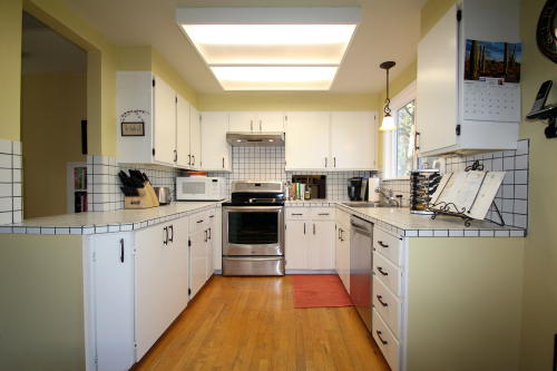 Lower level fireplace